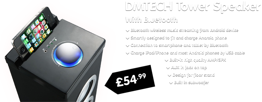 DMTECH Tower Speaker with Bluetooth